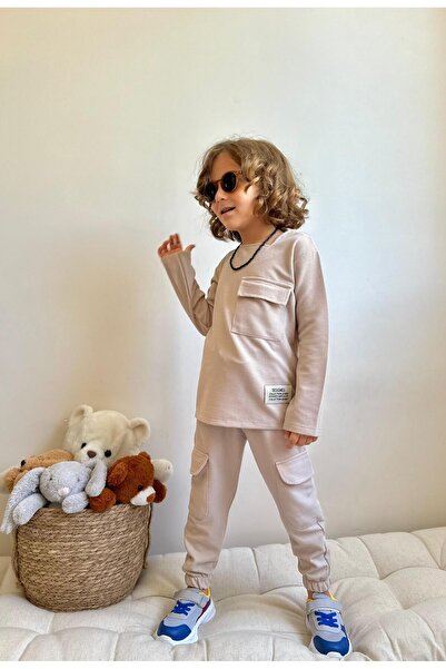 YİGİT BUTİK Boy's Set - Yigit Boutique Waffle Fabric, Long Sleeve