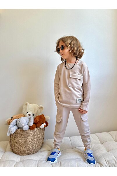 YİGİT BUTİK Boy's Set - Yigit Boutique Waffle Fabric, Long Sleeve