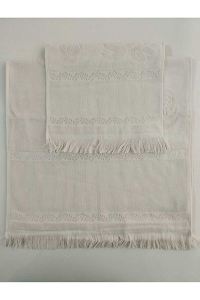 HMZ FiestA Mother Daughter Etam's Embroidered Small Large Towel - Fringed Embroidered (50x90,30x50)