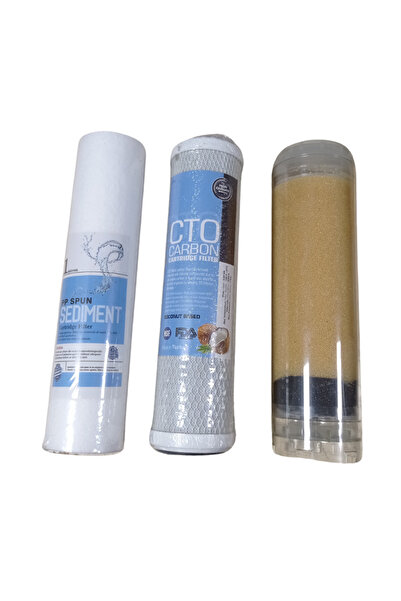 Lotus Water 3 lü Tezgah Üstü Su Arıtma Cihazı Filtre Seti