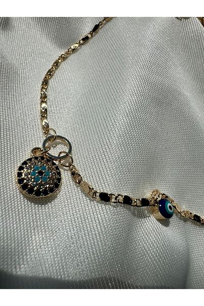 Butik Gold Evil Eye Steel Ankle