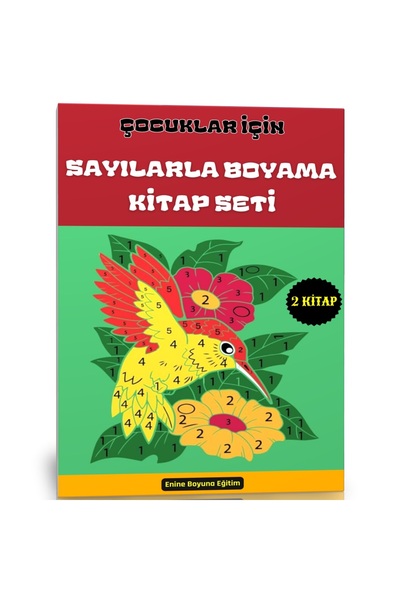 EBE Enine Boyuna Eğitim Painting by Numbers Book Set for Kids (2 Books)