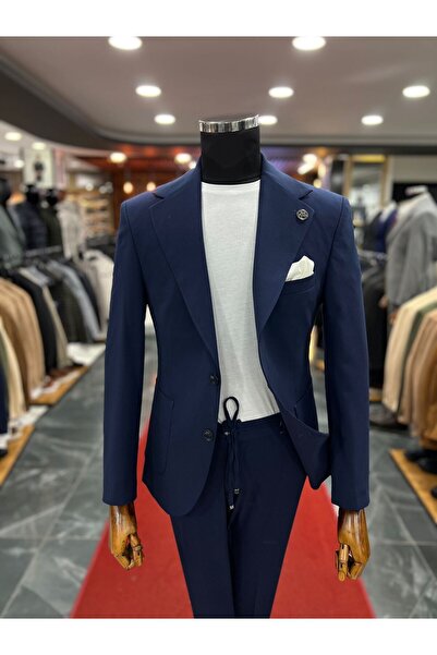 Terziayhan Lacivert Slimfit Spor Takım Elbise