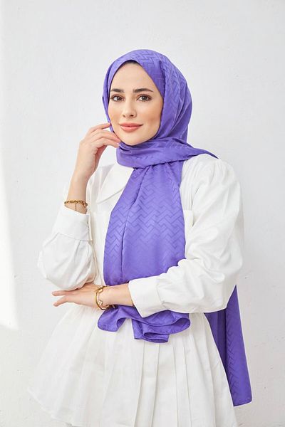 İpekhan SILKY JACQUARD SHAL LEGO PATTERN 9004-06
