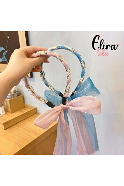 EliraToka Coroană tricotabilă din tul cu perle