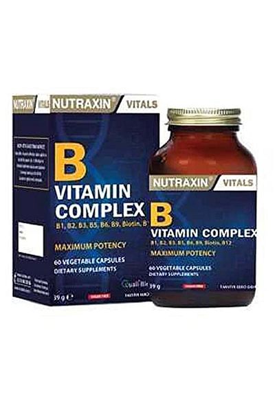Nutraxin Vitamin B Complex - 60 Tablets 1 Pack