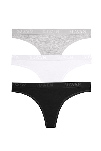 SUWEN Βαμβακερό Σετ εσώρουχο 3 τεμαχίων