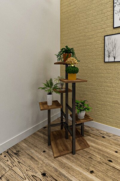 Tiryaki Aksesuar Yasemin Saksı Standı Metal Profil Saksılık Çiçek Rafı Metal ...