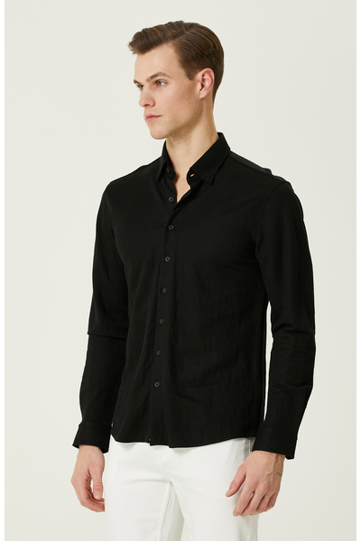 Network Siyah Gömlek