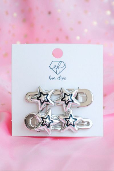 DEEFWEAR Set de 2 catarame cu stea Y2k