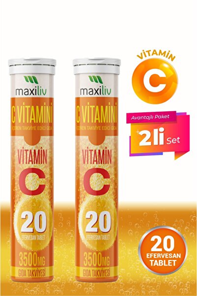 Maxiliv C Vitamini Efervesan 2'li set