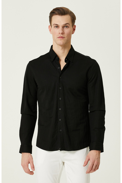 Network Siyah Gömlek