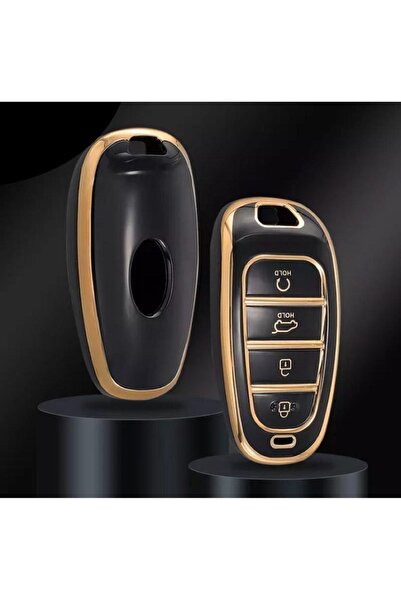 ŞENYILDIZ AKSESUAR حافظة حماية لمفتاح Hyundai New Tucson Santa Fe - الصورة ال...