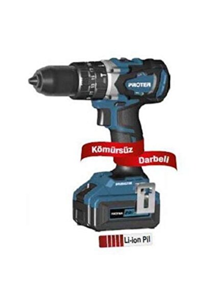 Proter Pst 740 Bl Çift Akülü 20v/4ah Darbeli Şarjlı Matkap