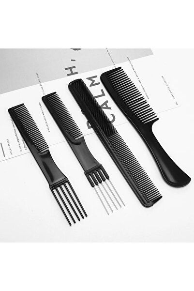 Layes 10-Piece Professional Hairdresser Hair Styling Comb Set - With Bag