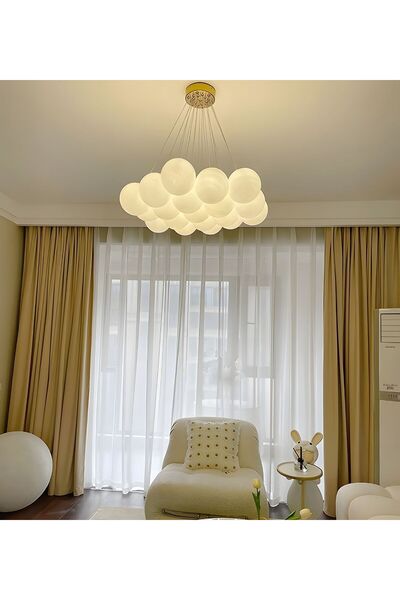 RONİSU AYDINLATMA 19'lu Cam Küre Asılı Oturma Odası