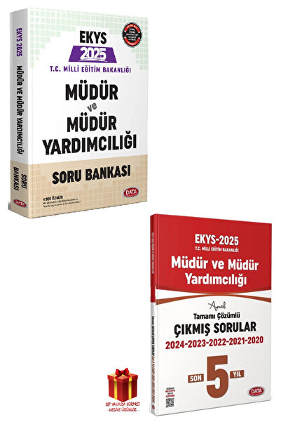 Data Yayınları 2025 EKYS Müdür ve Müdür Yardımcılığı Soru Bankası+Müdür ve Mü...