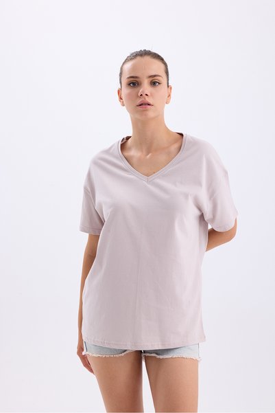 get crazy collection v-neck Oversized Unprinted t-shirt - unisex