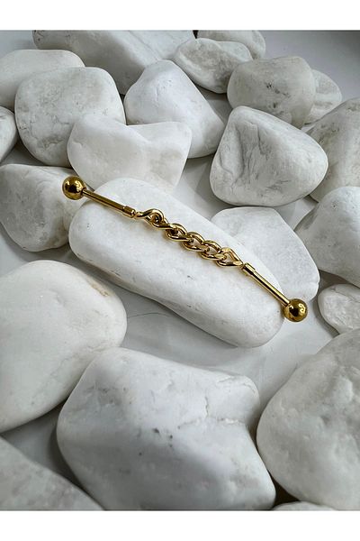 Karınca Piercing Chain Helix Conch - Cartilage and Ear Piercing, Thin Industrial Bridge