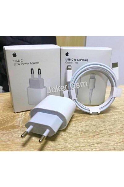 JOKERGSM Iphone Tüm Serilerle Uyumlu Hızlı Şarj Aleti Kablo Adaptör Set Iphon...