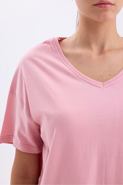 Get Crazy Μπλουζάκι Unisex Oversize V-Neck χωρίς στάμπα