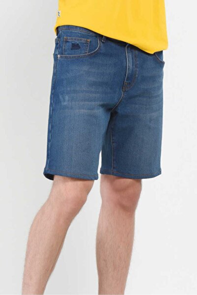 UCLA Darrel Blue Embroidered Standard Men's Denim Shorts