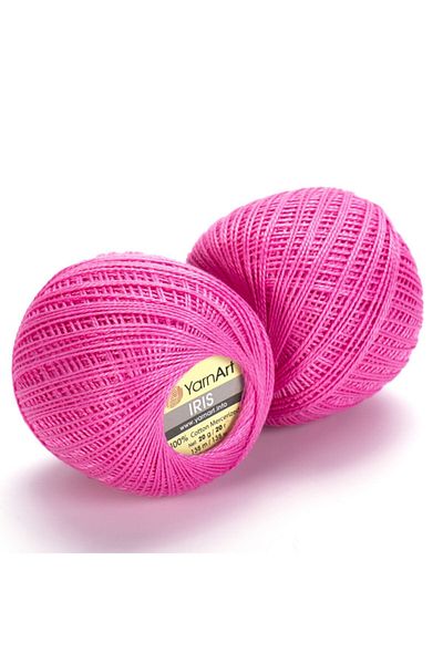 Yarnart Iris - Mercerized Lace Νήμα Σκούρο Ροζ-915