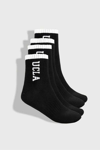 UCLA Pachet de 2 șosete unisex Jacquard negru