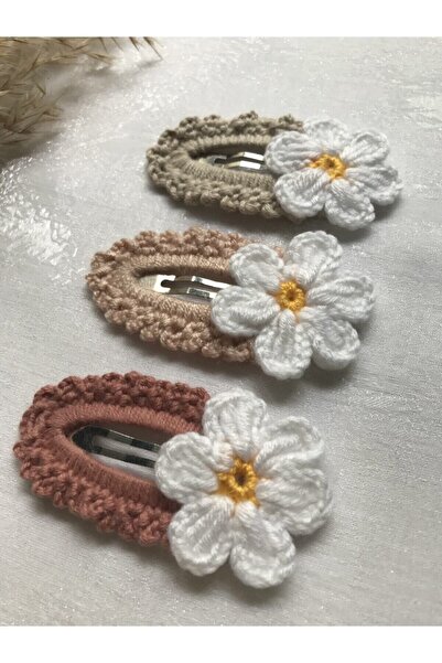 Örgü Dünyası مجموعة من 3 قطع من الإبزيم المفاجئ للفتيات/الرضع منسوجة يدويًا م...