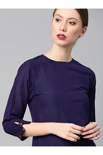 Vishudh By Styli 3/4 Sleeve Cotton Kurta & Trouser Co-Ords