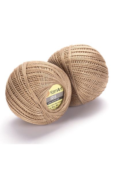 Yarnart Iris - Mercerized Lace Νήμα Σκούρο Μπεζ-930