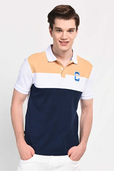 UCLA Claremont Brown Polo Collar Embroidered Men's T-shirt