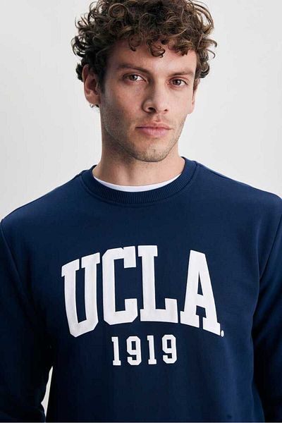 UCLA Hanorac Baldwin cu imprimeu albastru bleumarin pentru bărbați