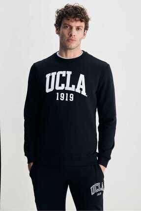 Ucla Baldw n Siyah Bisiklet Yaka Bask l Erkek Sweatshirt Fiyat Yorumlar Trendyol