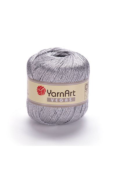 Yarnart Vegas - Ασημί Χειροποίητο Νήμα Ασημί-41