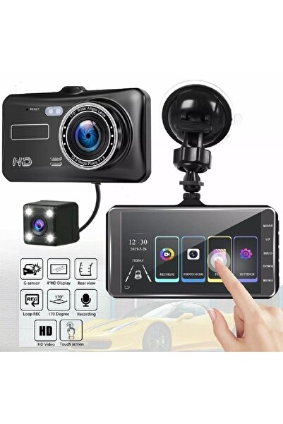 Wevolt Mb-300 1296p 4" Ips Dokunmatik Ekran Araç Içi Çift Kamera Gece Görüşlü. Araç Kamera.