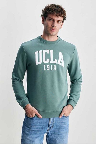 UCLA Hanorac standard pentru bărbați cu imprimeu verde