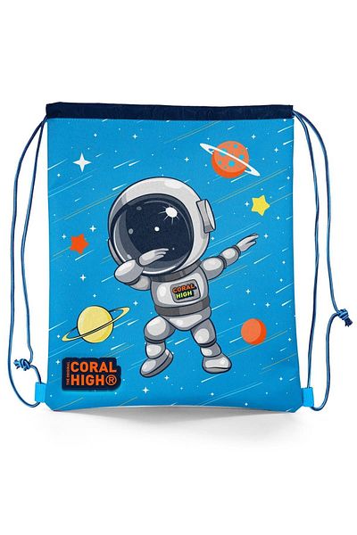 Coral High Rucsac cu șnur cu model pentru copii