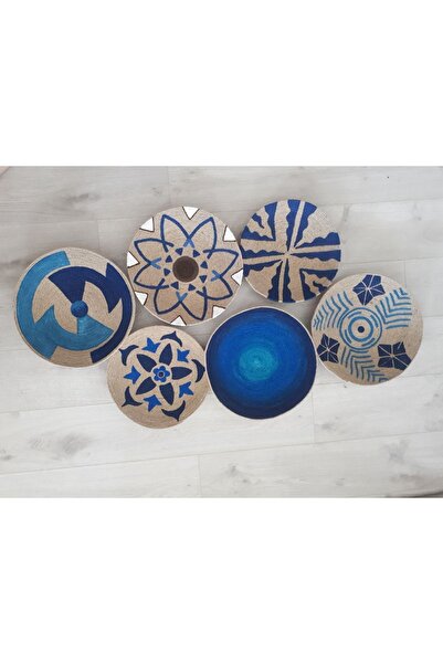 ocean boheme decor Hasır Duvar Tabağı