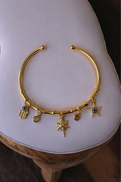 unique-g fashion accesories سوار ذهبي مرصع بحجر الزركون