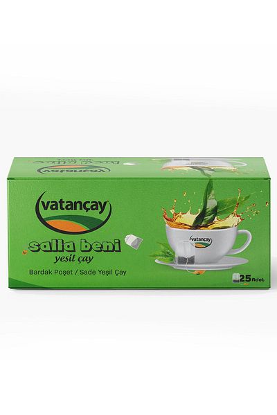 Vatan çay Salla Beni Green Tea Cup Sachet 25X2Gr: 50 Gr