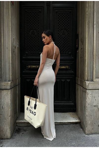 Fiori Φόρεμα Sandy Maxi Length - Καπίστρι λαιμόκοψης και χαμηλού κοψίματος στην πλάτη