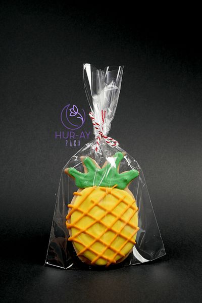 HUR-AY PACK 50 Pieces of Cookies and Confectionery Bags - 10X20 cm Transparent Glossy Opp Without Tape