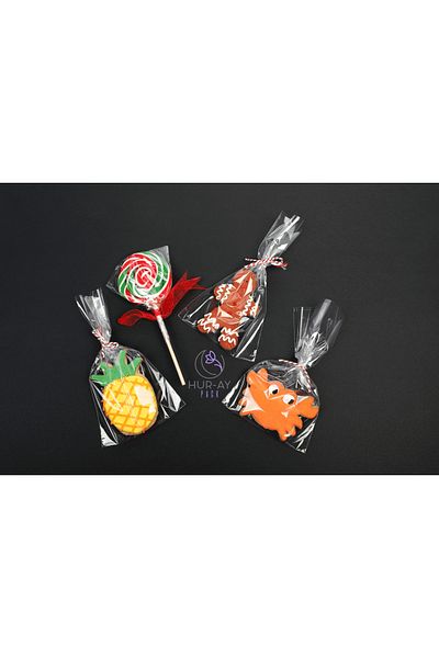 HUR-AY PACK 50 Pieces of Cookies and Confectionery Bags - 10X20 cm Transparent Glossy Opp Without Tape
