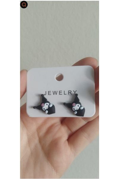 Acousticworld Sanrio Kuromi - Black Magic 2-Piece Youth and Children's Earrings Gift Accessory