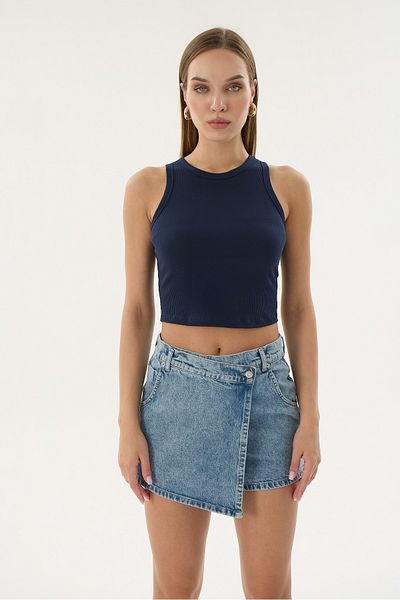 Sevim 16154 Women's Fitted Crop Top