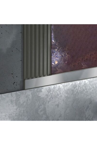 Noname Fayans Arası Bordür Çıta Inox Parlak Krom 2 Cm (2 BOY)