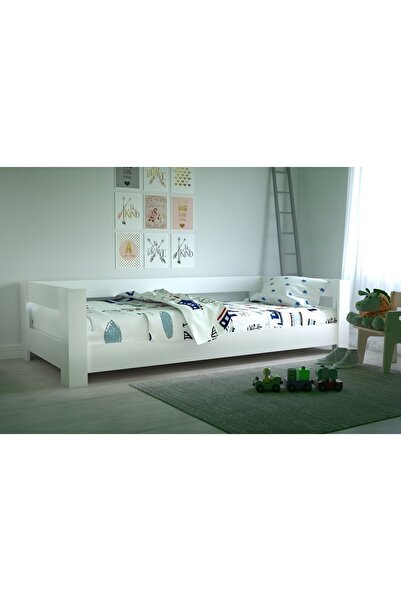 Tuliplife Montessori Mdf Karyola Beyaz 90x190 Yatak Uyumlu