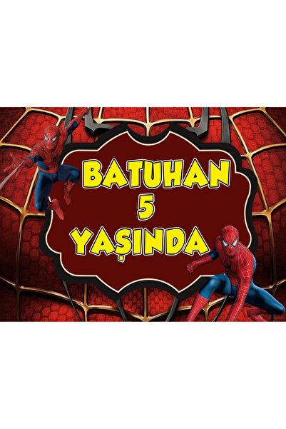 SUFİ Spiderman Temalı Doğum Günü Afişi 70x100 cm