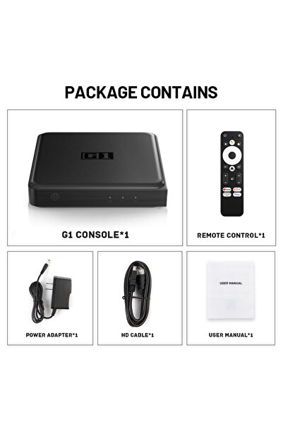 KINHANK G1 Android TV Box Netflix 4K Ultra HD Google Certified Dolby Vision HDR10+ 4G 32G EU Plug